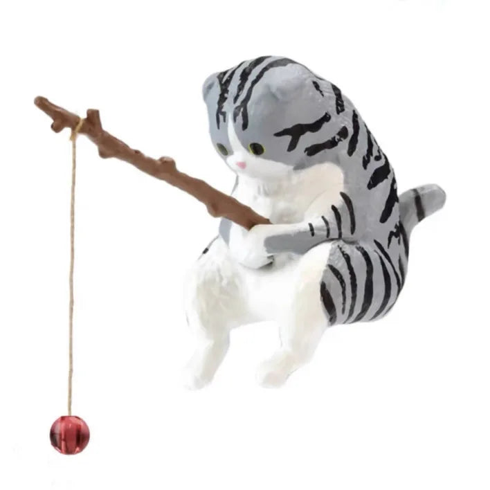 Creative Aquarium Decoration 10 Style Small Fishing Cat