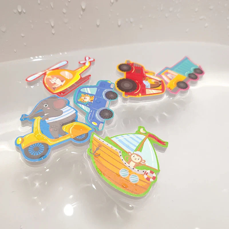 Children Bathroom Stickers Toys Baby Cognitive Soft EVA