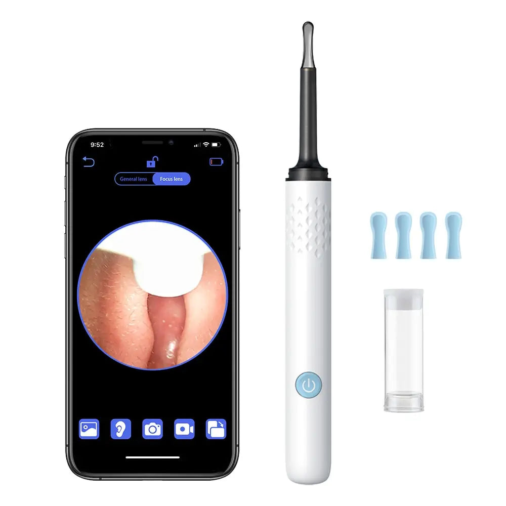 Visual Ear Cleaner with Camera Silicone Ear Spoon