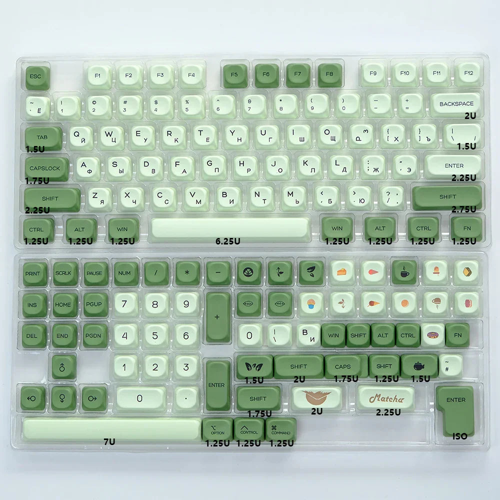 KBDiy KOA Keycaps GMK Soymilk 140 Keys PBT
