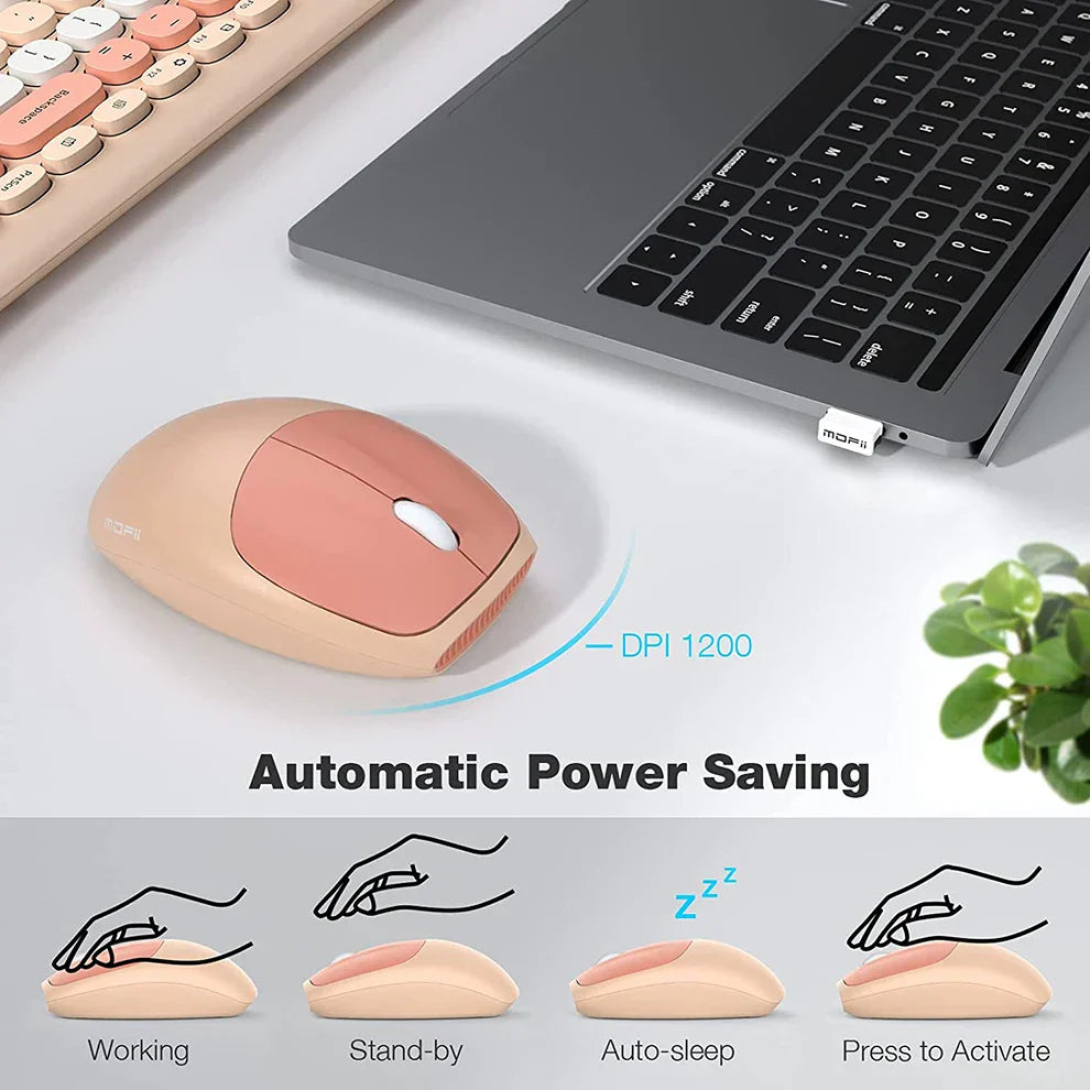 Wireless Keyboard Mouse Combo 2.4G Compact Keyboard and