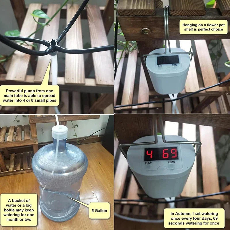 2024 Automatic Garden Watering Equipment Plant Drip Irrigation