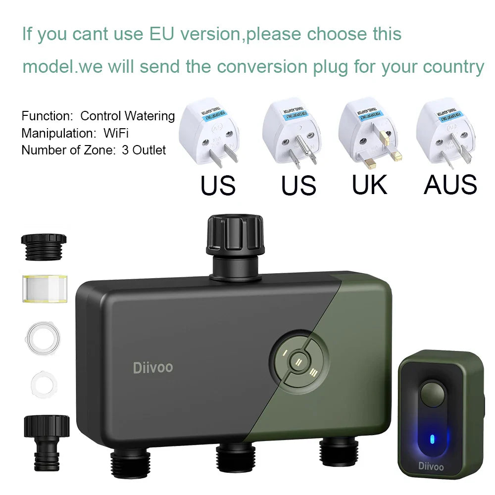 Diivoo WiFi Drip Irrigation Controller Programmable Automatic Irrigation