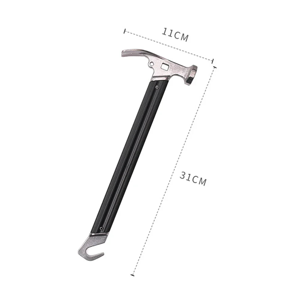 Camping Hammer Stainless Steel Ground Pegs Hammer Outdoor
