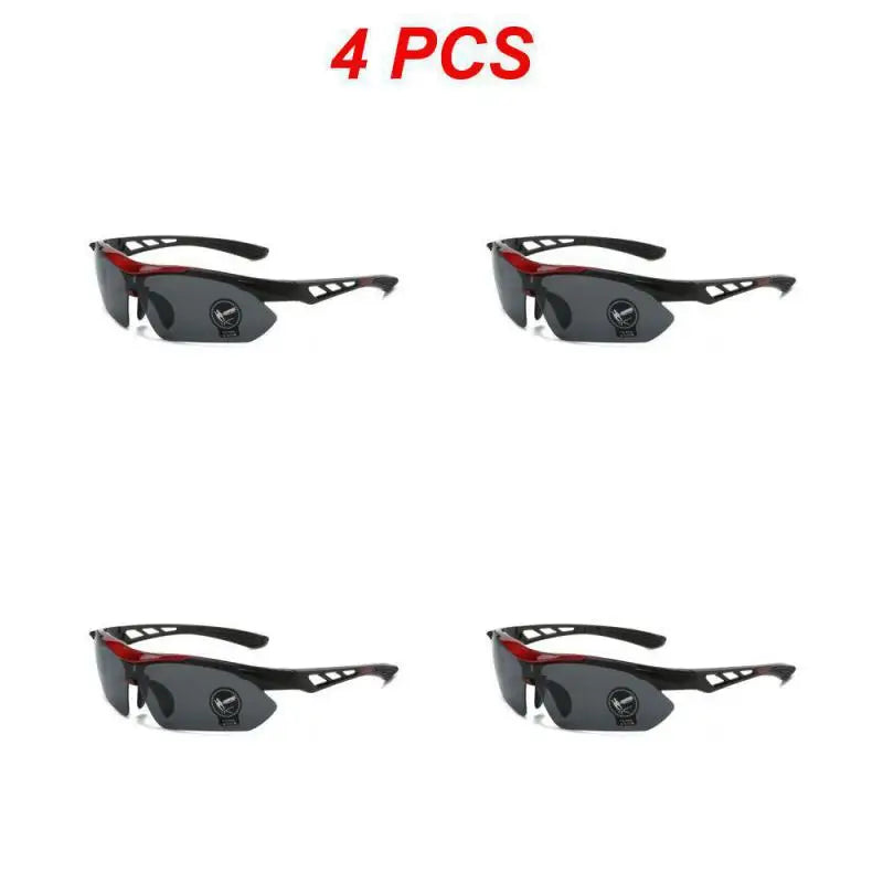 1/2/4PCS Outdoor Men Cycling Sunglasses Road Mountain Riding
