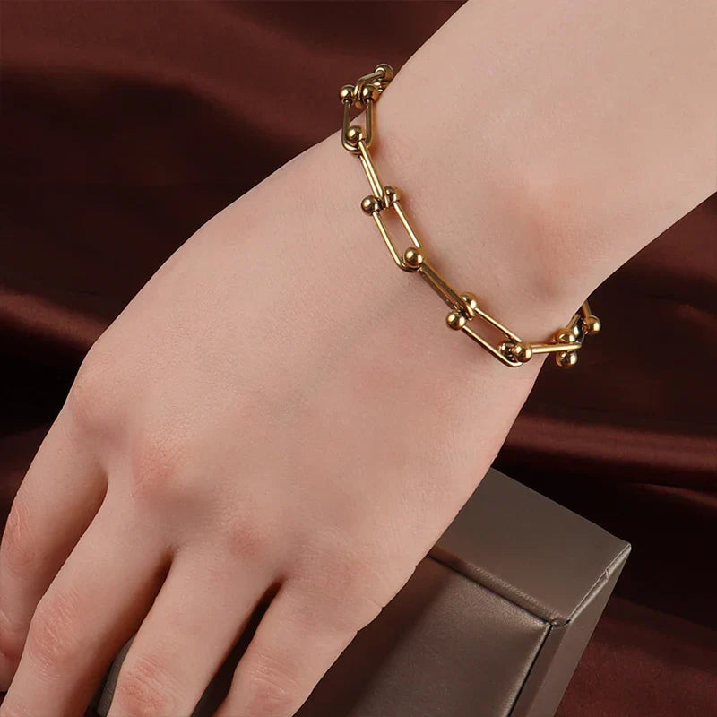 Heart Pendant Stainless Steel Bracelet Women Fashion 316L
