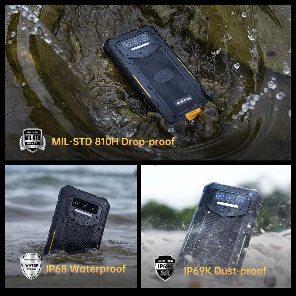 Oukitel WP23 Rugged Mobile Phones 6.52 Inch HD