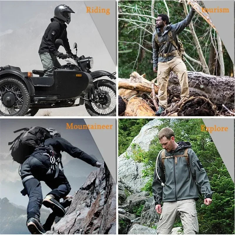 Tactical Shark Skin Fleece Warm Waterproof SoftShell Jackets