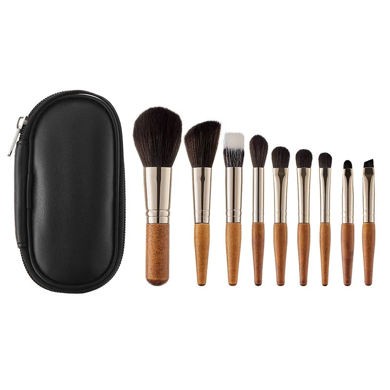 Mini Cosmetic Brush Short Handle Powder Brush Blusher Brush Eye Shadow Brush Animal Hair Facial Makeup Tool кисти для макияжа