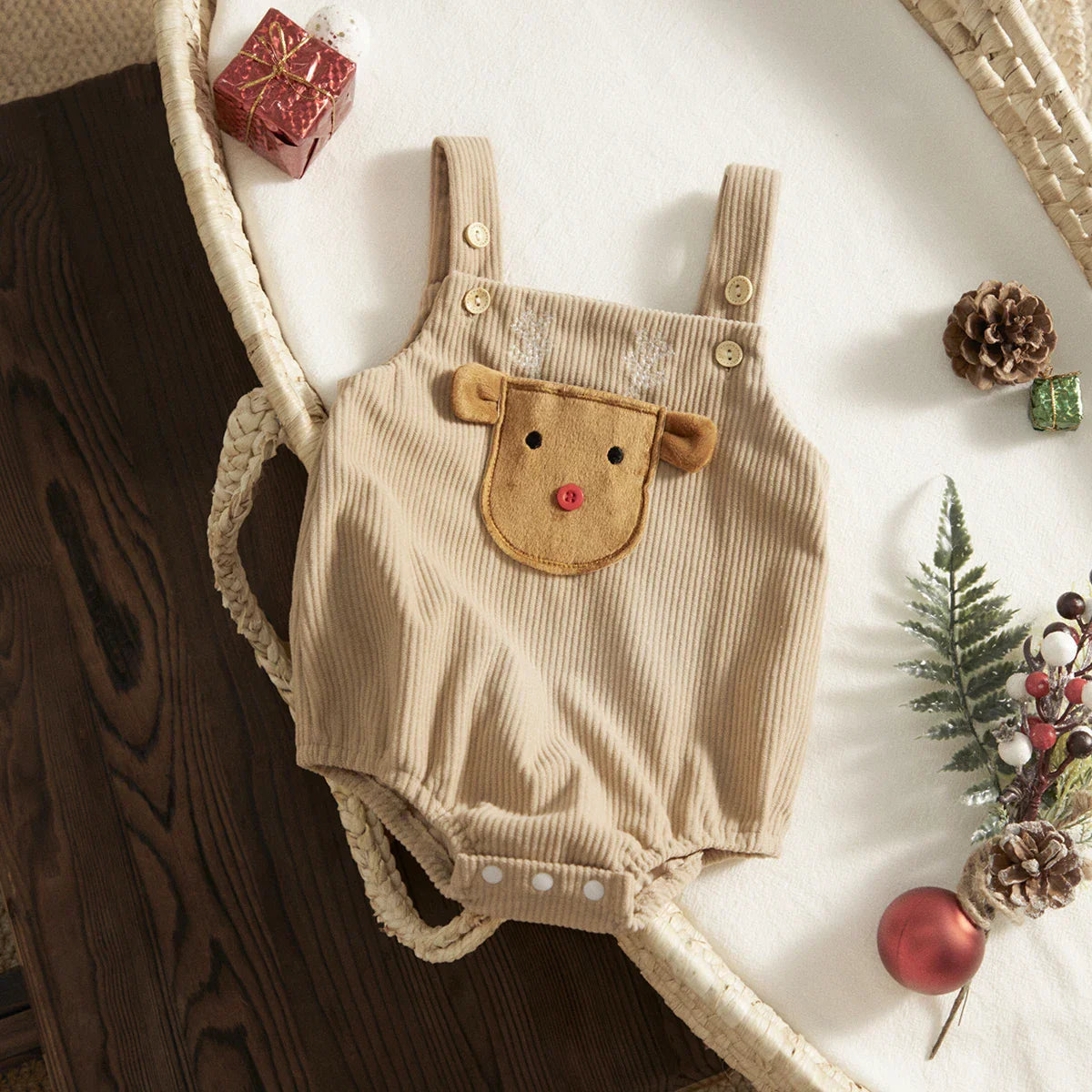 ma&baby 0-18M Christmas Newborn Baby Romper Toddler Infant