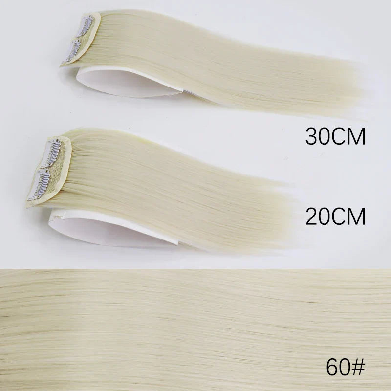 AZQUEEN Synthetic 20cm/30cm Invisible Straight Pads Clip In