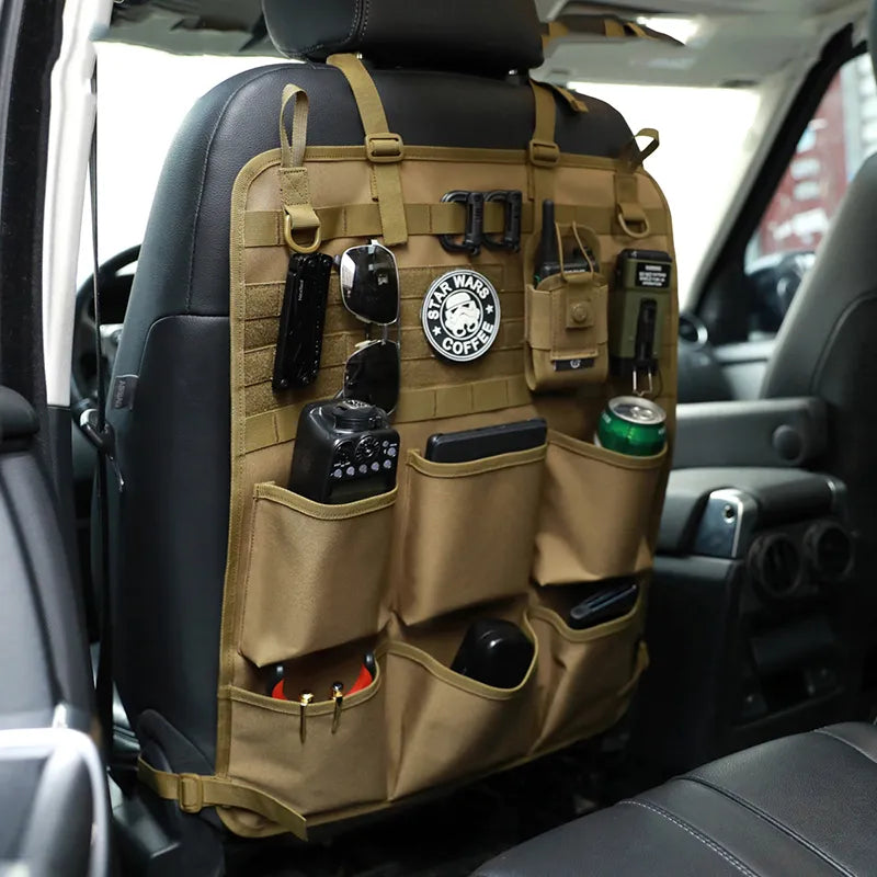 Car Organizer Seat Back Storage Bag Multifunction Camo