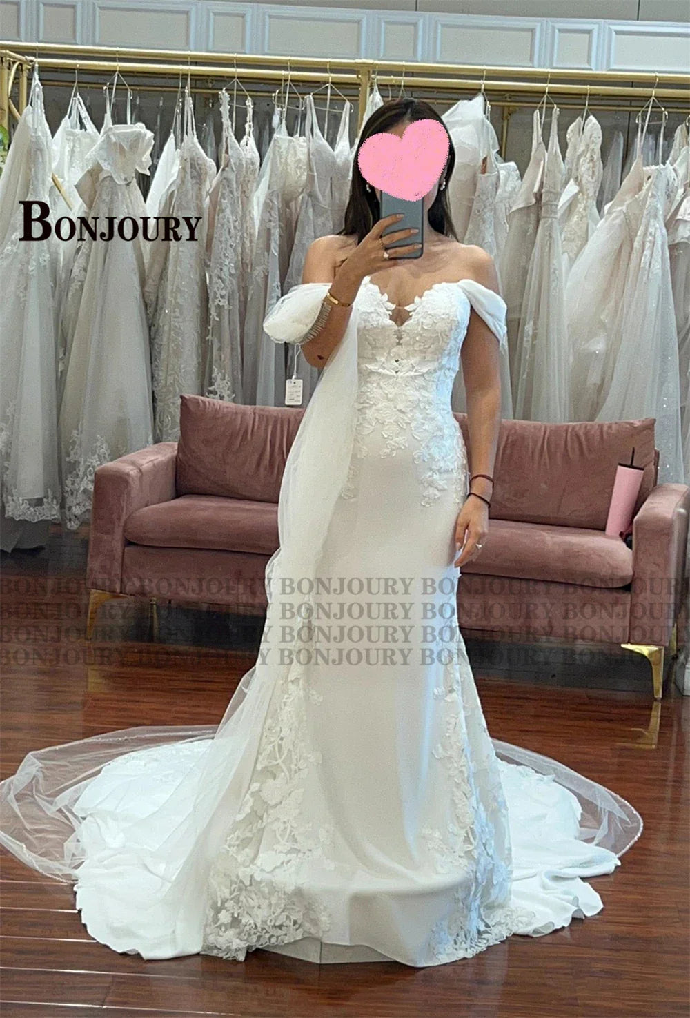 BONJOURY Classic 2023 Wedding Dresses Strapless Sweetheart For