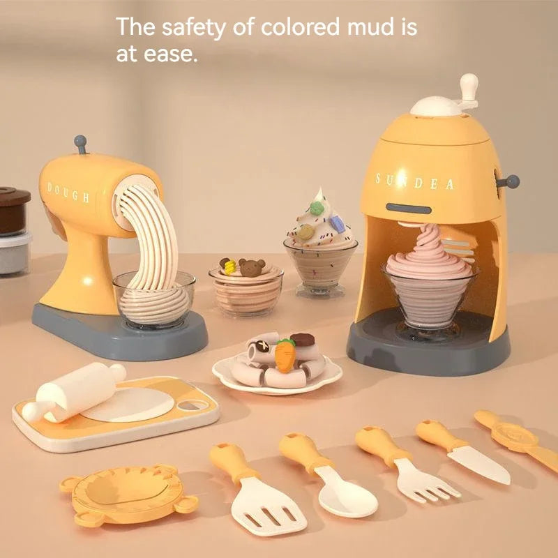 3D Plasticine Mold Modeling Clay Ice Cream Color