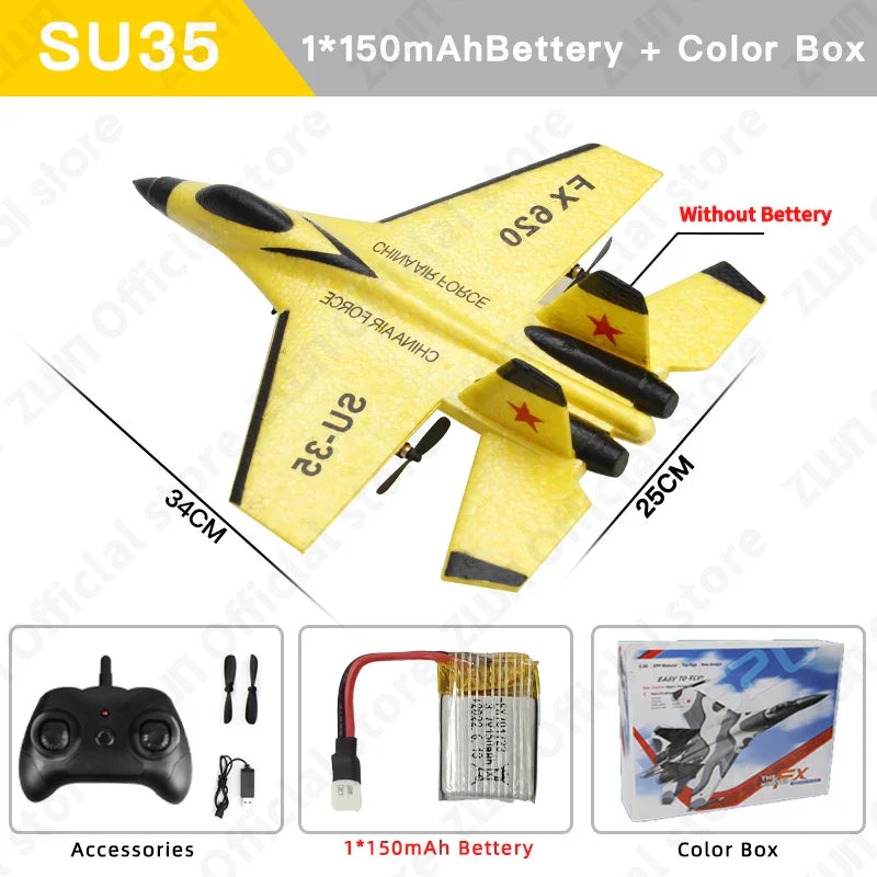 RC Plane SU35 2.4G LED Lights Aircraft Remote