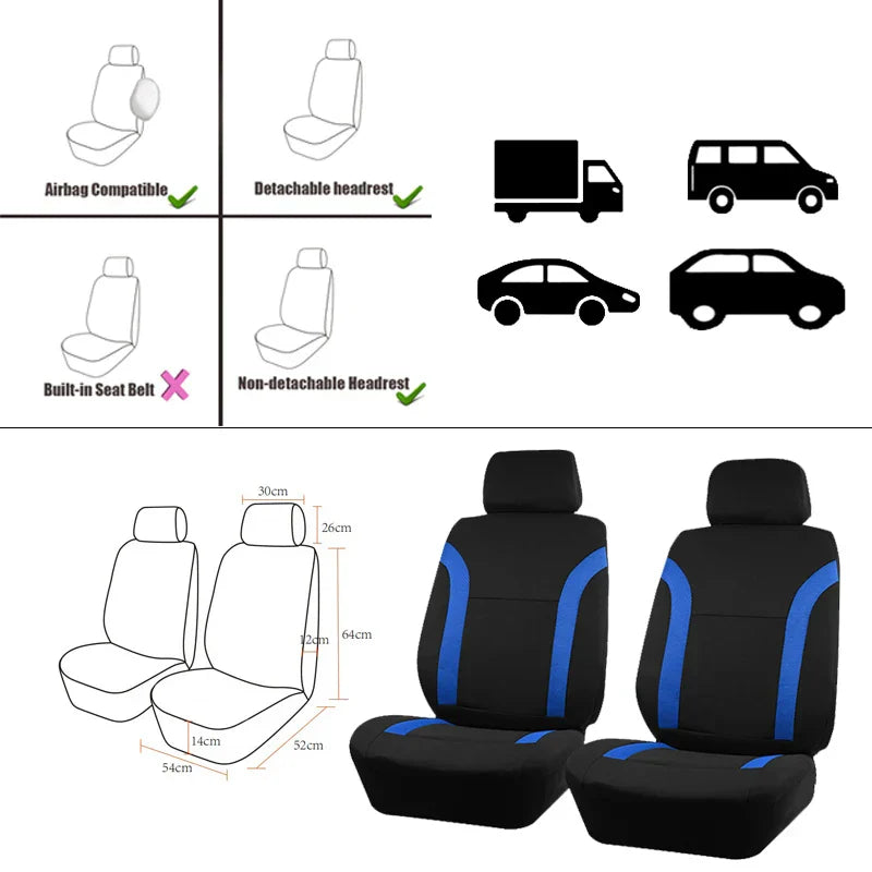 AUTO PLUS Sports Universal Polyester Car Seat Cover