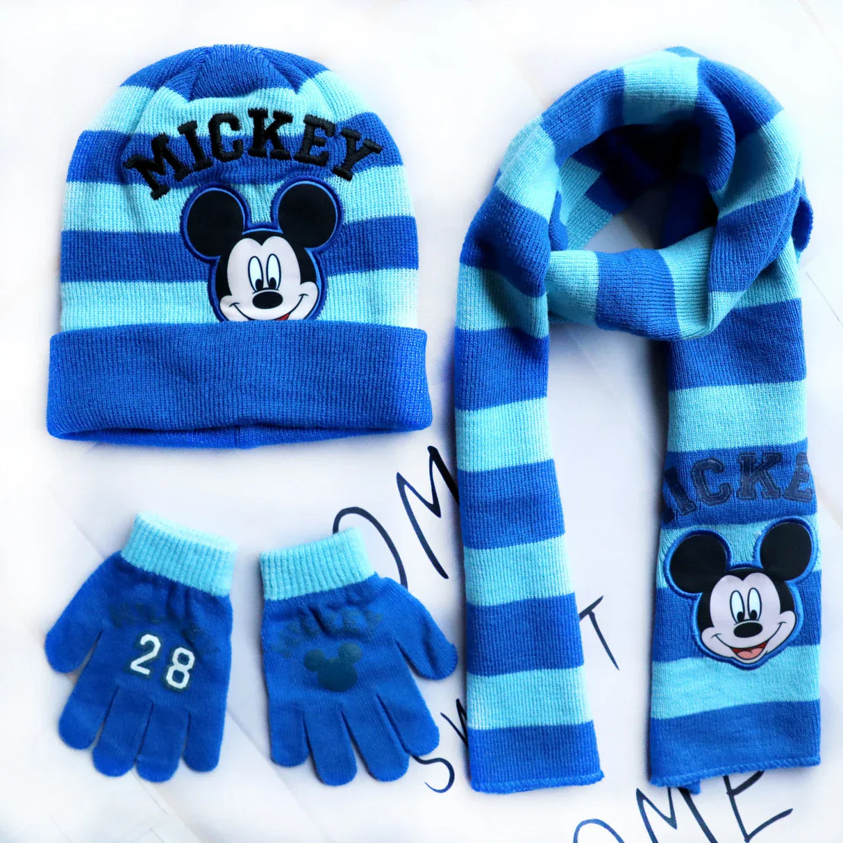 4-8Years New Autumn Winter Children Mickey Cartoon Scarf