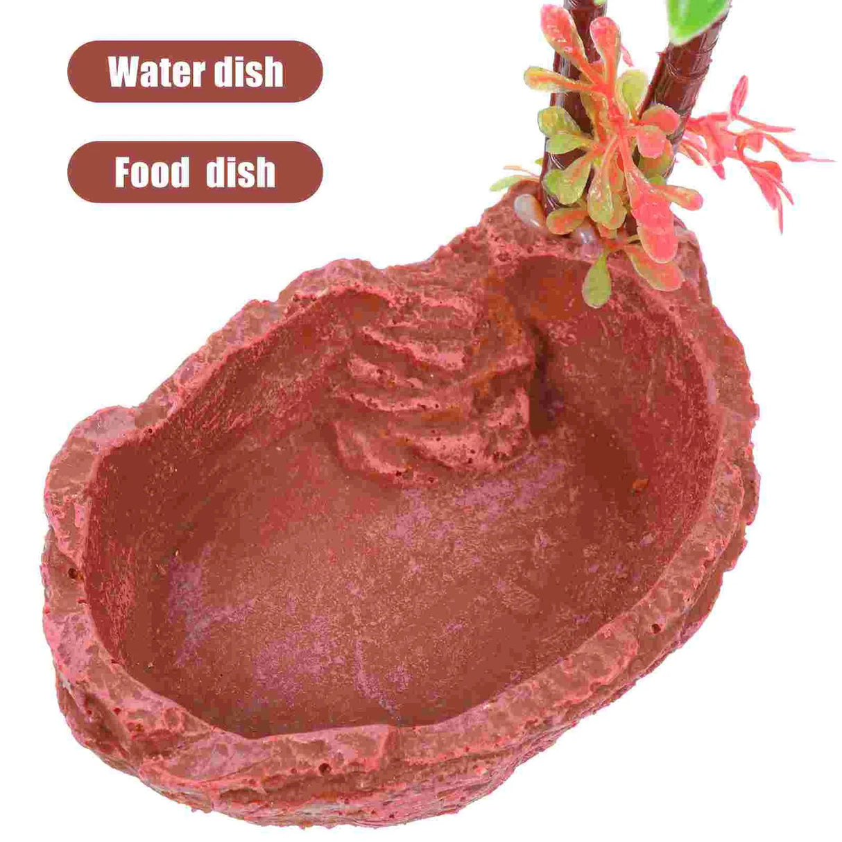 Bowl Reptile Water Dish Tortoise Feeding Turtle Snake