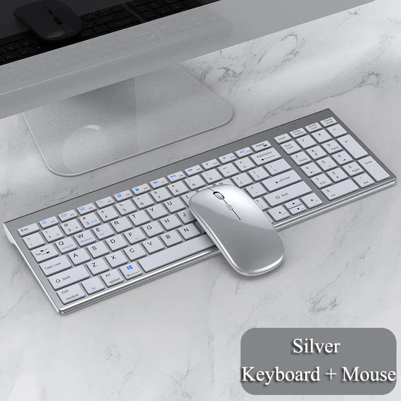 Wireless Bluetooth Keyboard Three-mode Silent Full-size Keyboard and