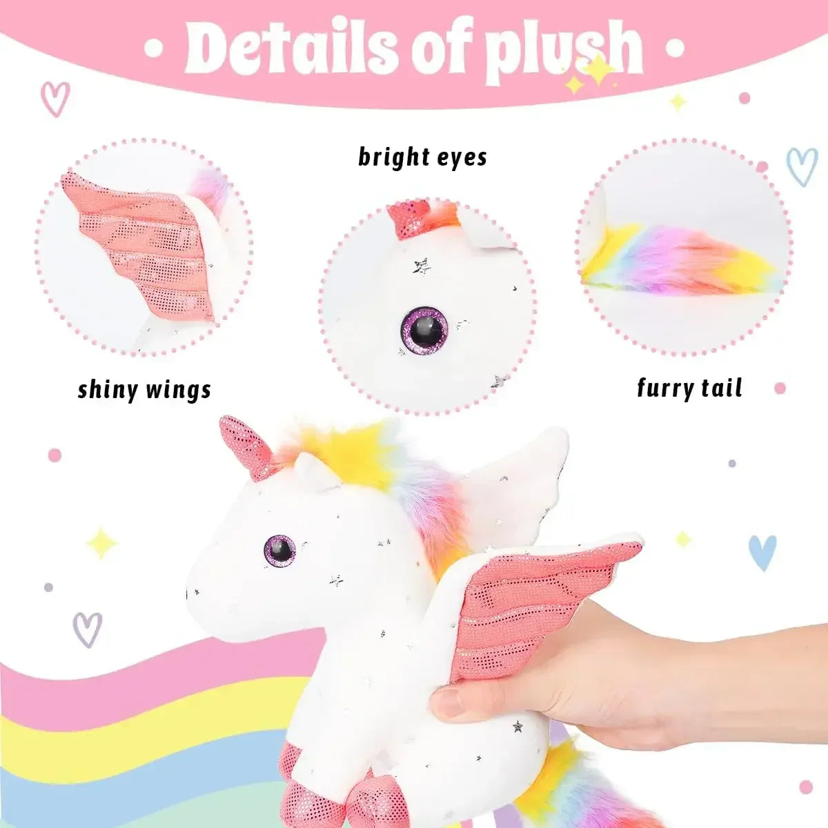 Plush Unicorn Stuffed Animal Cute Plush Toy Gift
