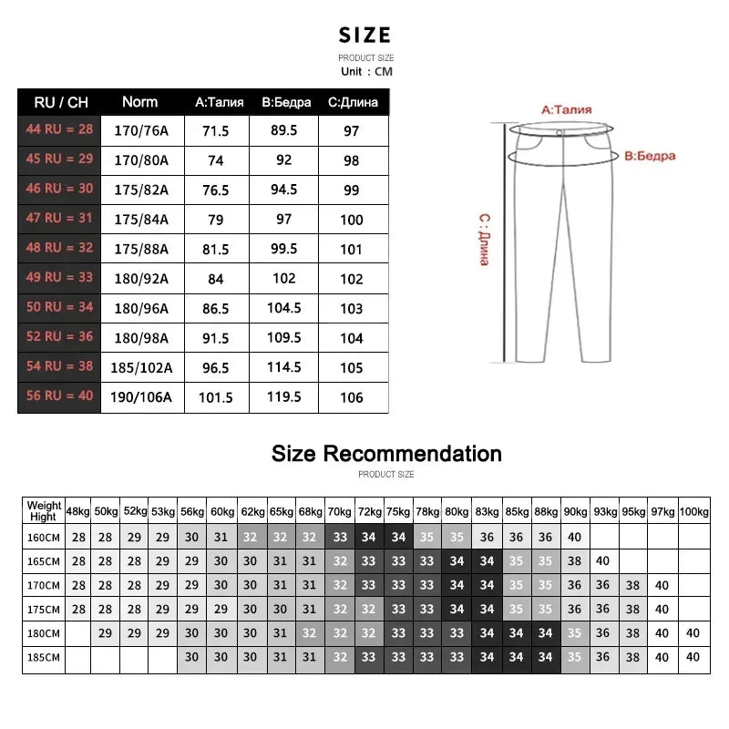 2023 Winter New Men's Warm Baggy Fleece Jeans