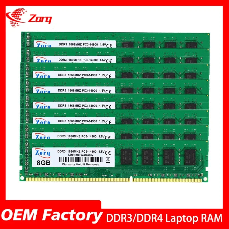 10PCS DDR2 DDR3 DDR4 RAM PC 4GB 8GB