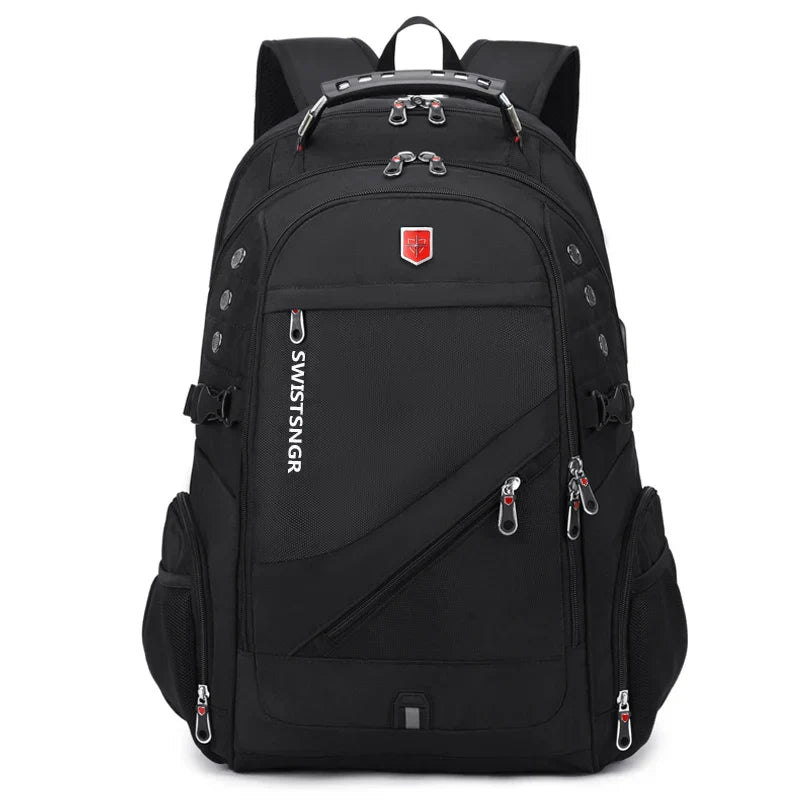 Waterproof Backpacks USB Charging School Bag Antitheft Men