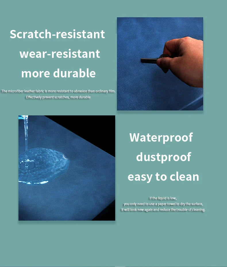 Crazy Horse PU Leather Laptop Sticker Skin Decals