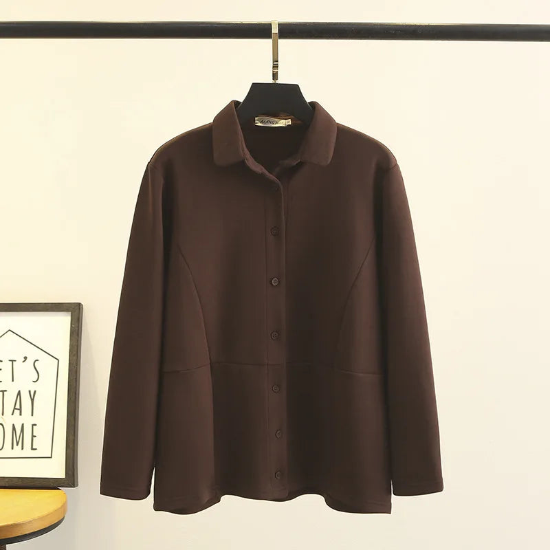 Womens Plus Size Jacket Autumn Casual Clothing Fashion