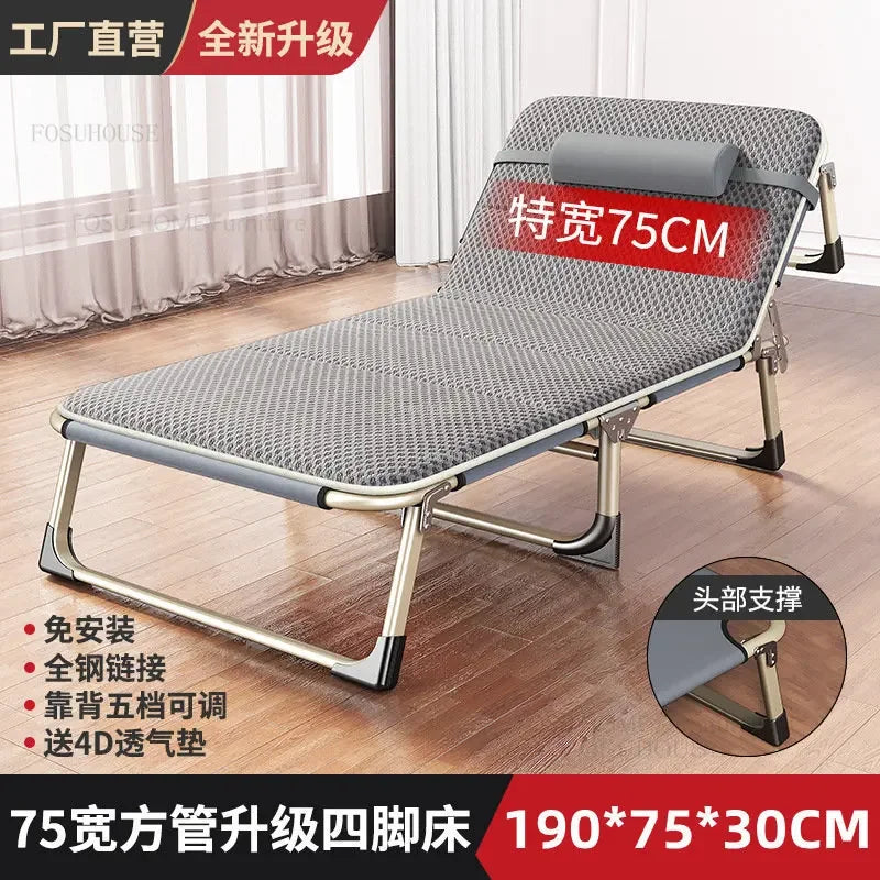 Folding Beds Portable Single Office Bed Sleeping Marching