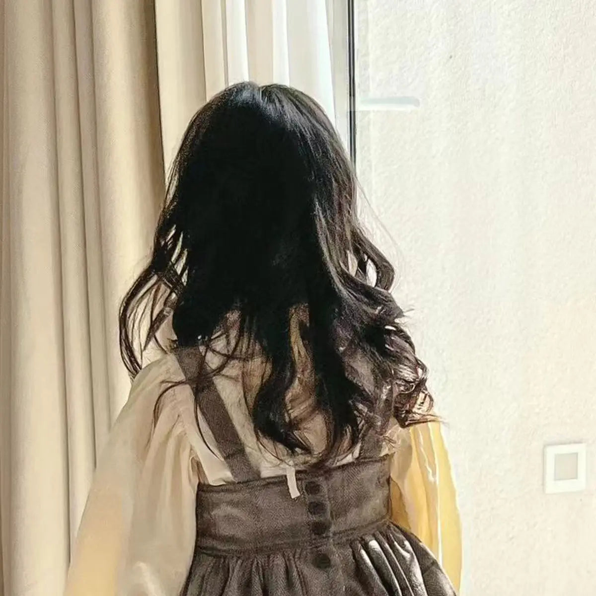 Baby Wig Toupee for Girls Children's Wavy Long