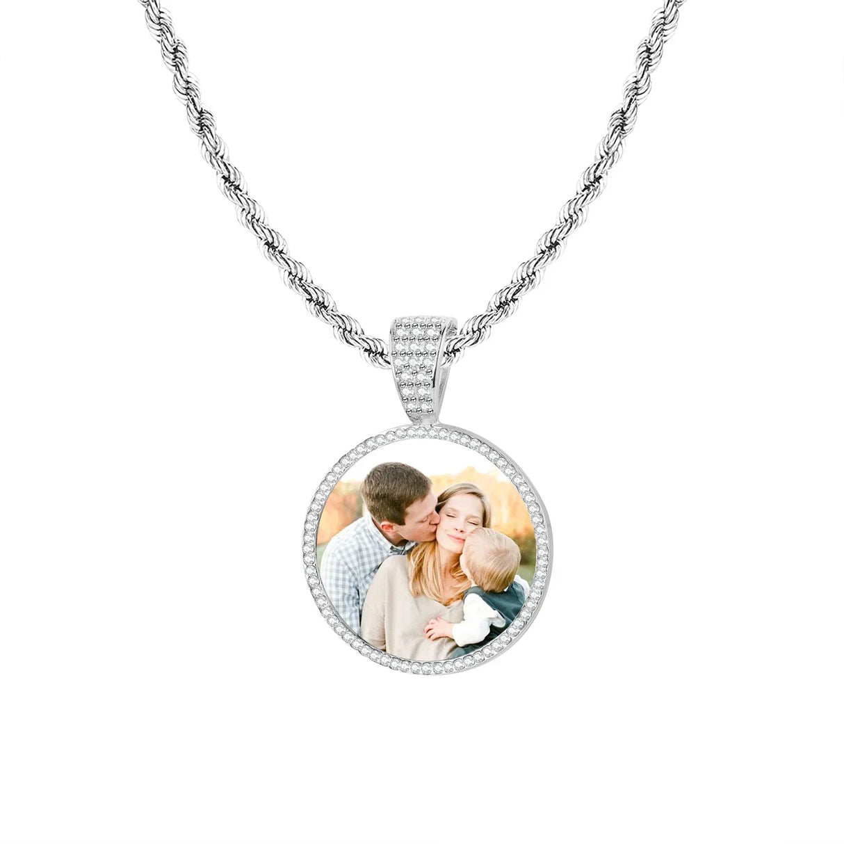 Custom Photo Pendant Necklace Personalized Hip Hop Jewelry
