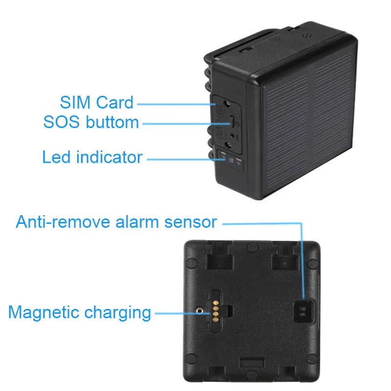 Mini Solar GPS Tracker RF-V24+ Waterproof IP67 WIFI