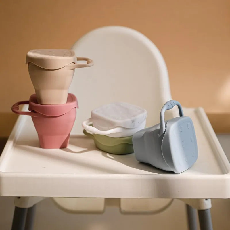 Baby Feeding Cup 1PC Silicone Foldable Color Snack