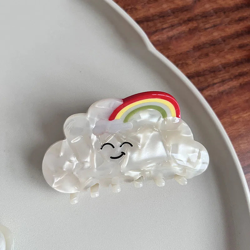 Muweordy Cute Cloud Hair Claw Acetate Claw Clip