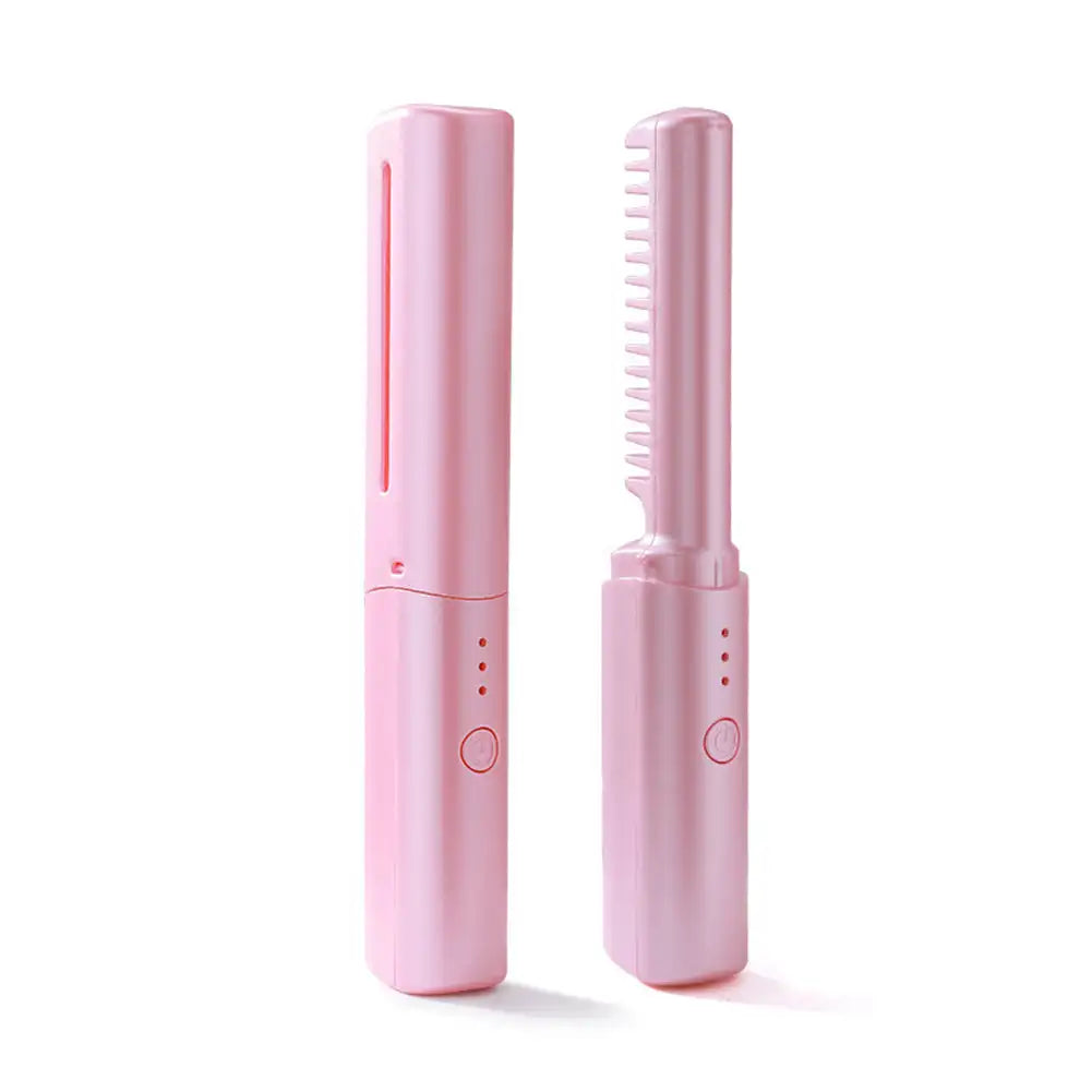 Portable Mini Electric Hair Brush Dual Use Hair