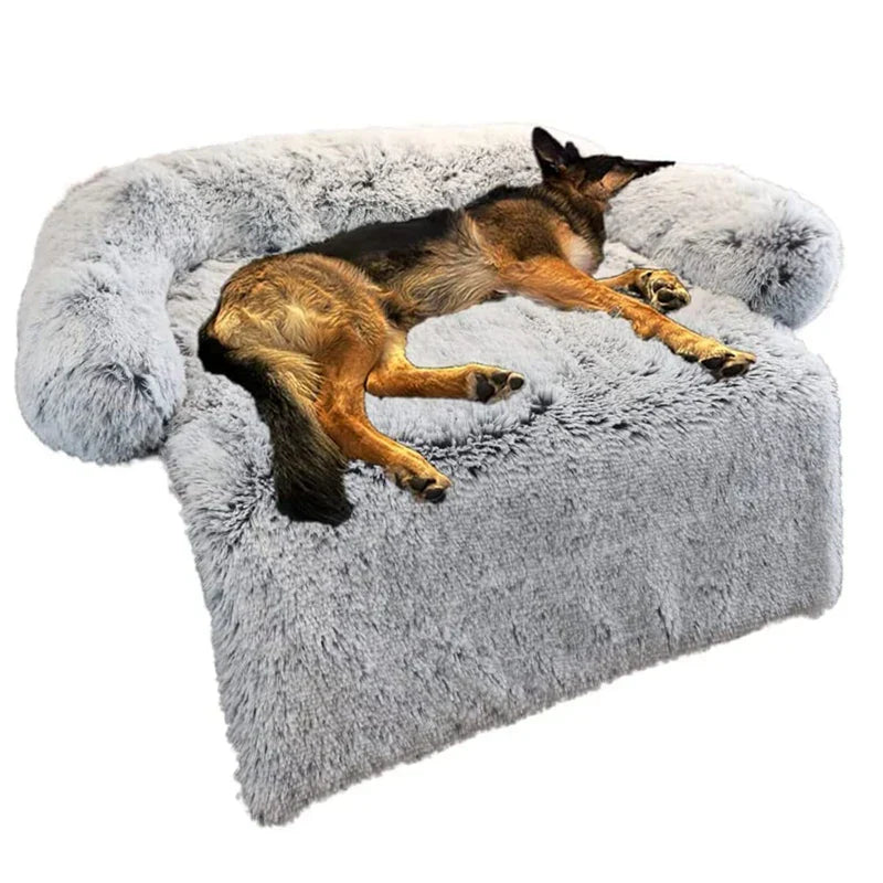 Calming Dog Bed Plush Dog Mat For Furniture