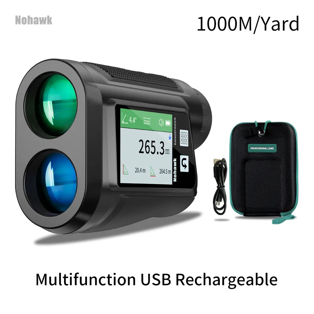 Nohawk 600M 1000Y Golf Laser Rangefinder for Hunting