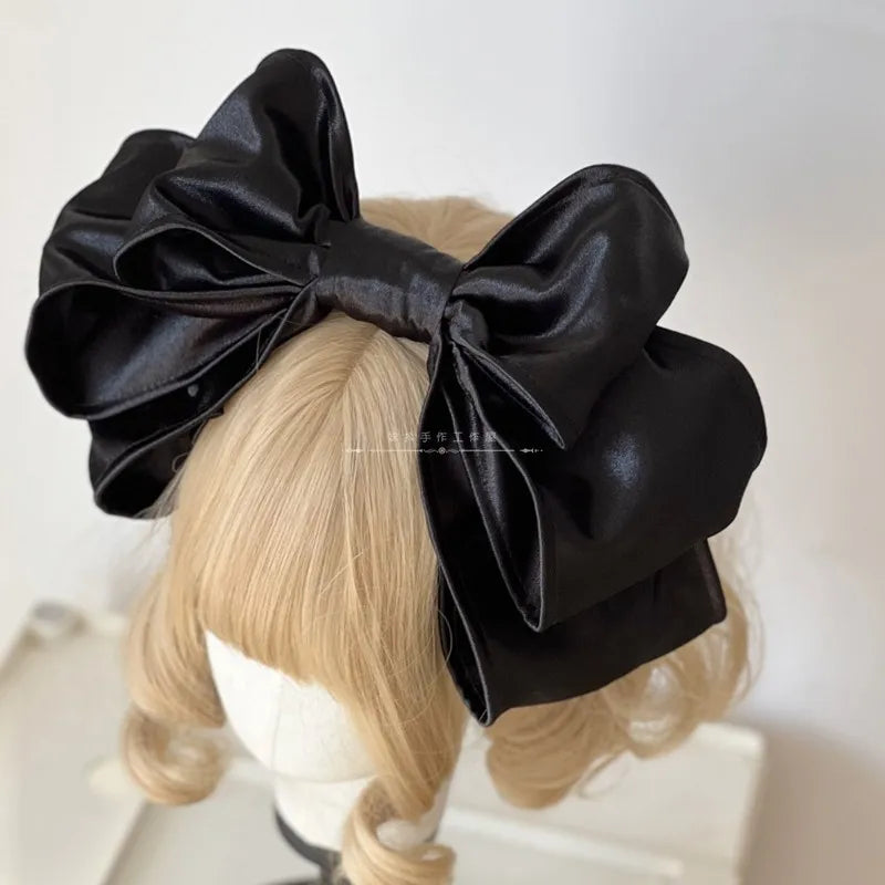 Lolita Handmade Cute Headwear Girls Oversized Bow Headband