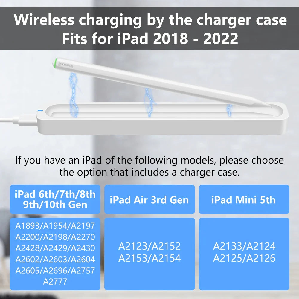 For Apple Pencil 2 1 with Wireless Charging,