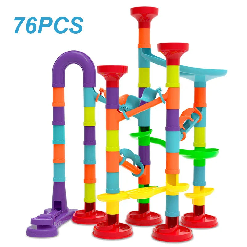 Marble Run Race Track Building Blocks Kids 3D
