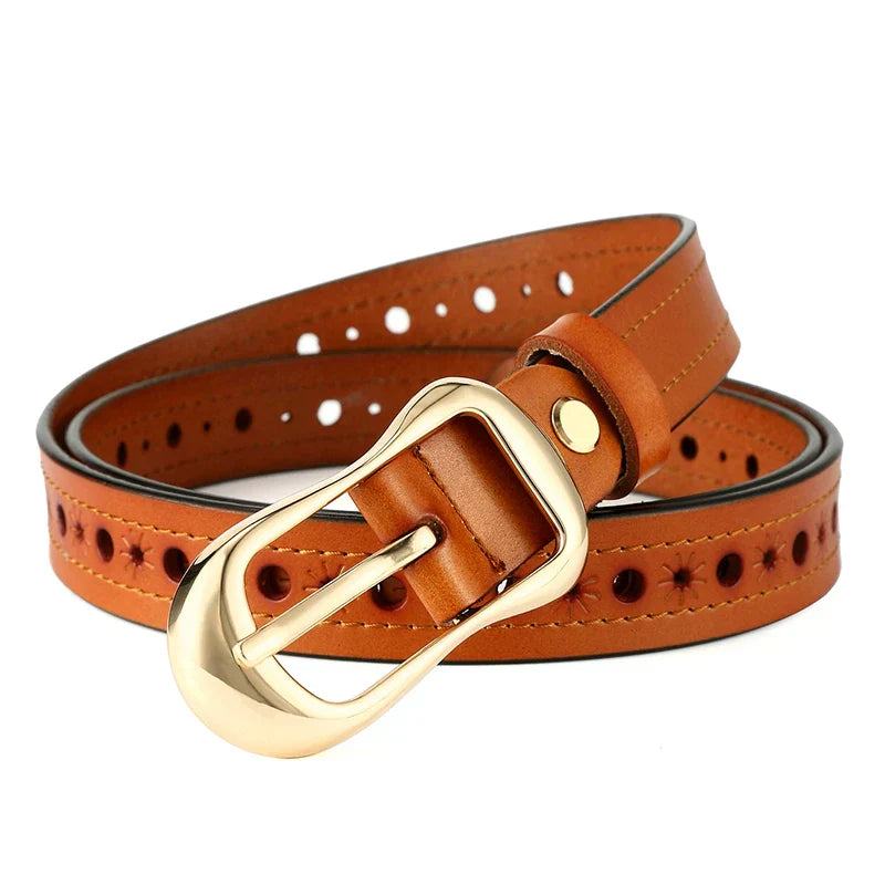 Women Belts Long Cow Genuine Leather Good Quality