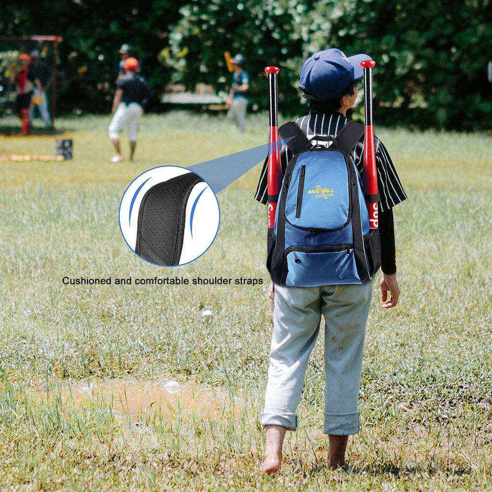 Baseball Training Backpack with Shoes Compartment Sports Equipments