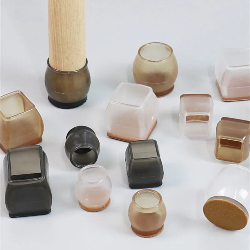 Silicone Chair Legs Non-Slip Pads Furniture Sofa Feet