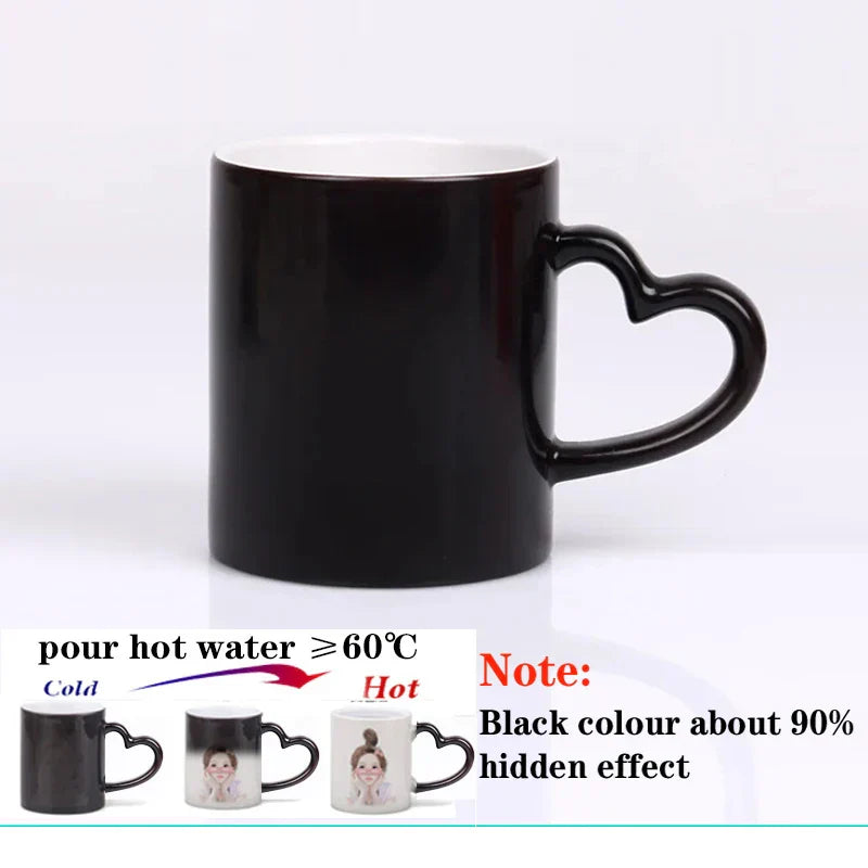 Personalised Magic Mugs Custom Colour Changing Cup Heat