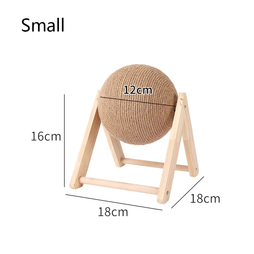 Cat Scratcher Toy Pet Scratching Ball Kitten Sisal