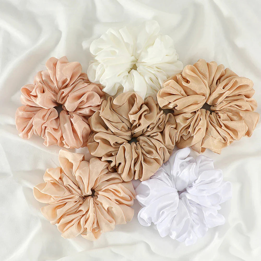 Big Size Shiny Chiffon Scrunchies for Muslim Women
