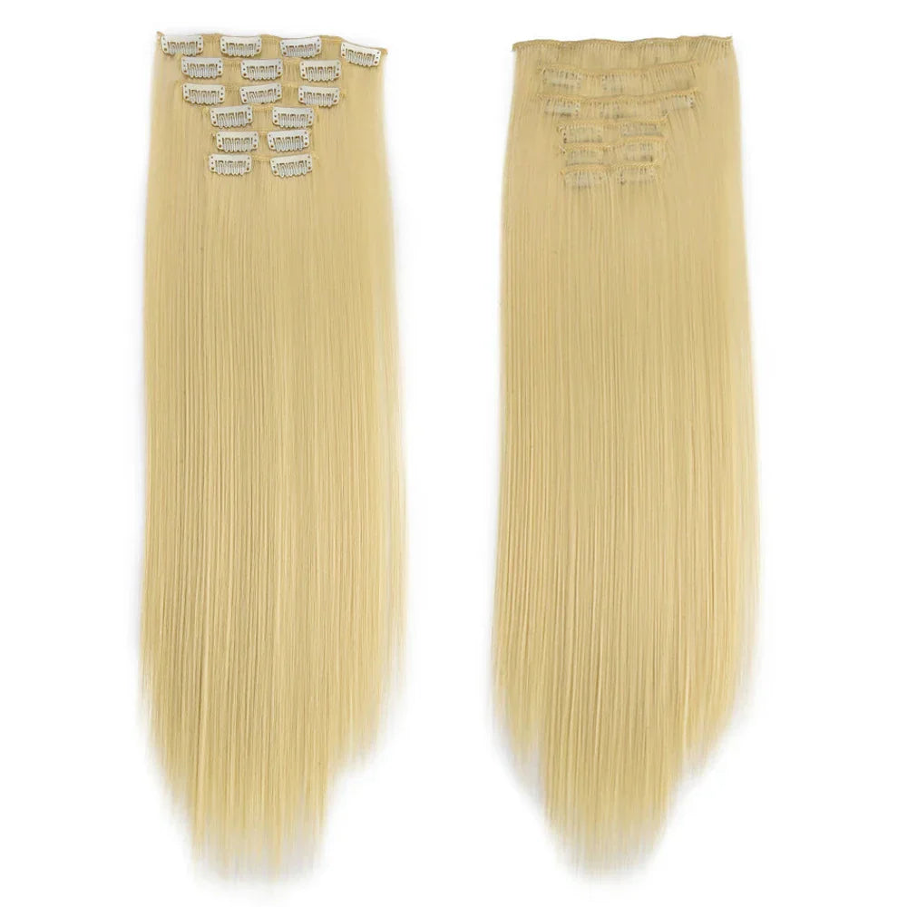 Synthetic Clip in Hair Extensions 6 Pcs/Set 16