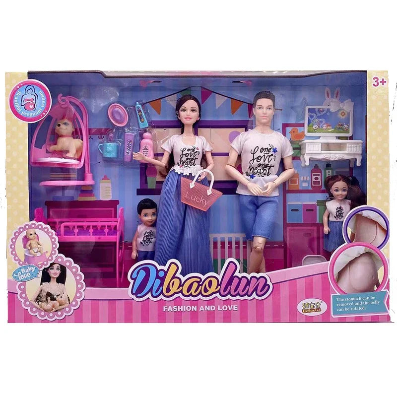 Handmade Doll Accessories Baby Dolls Pregnant Mom Lady