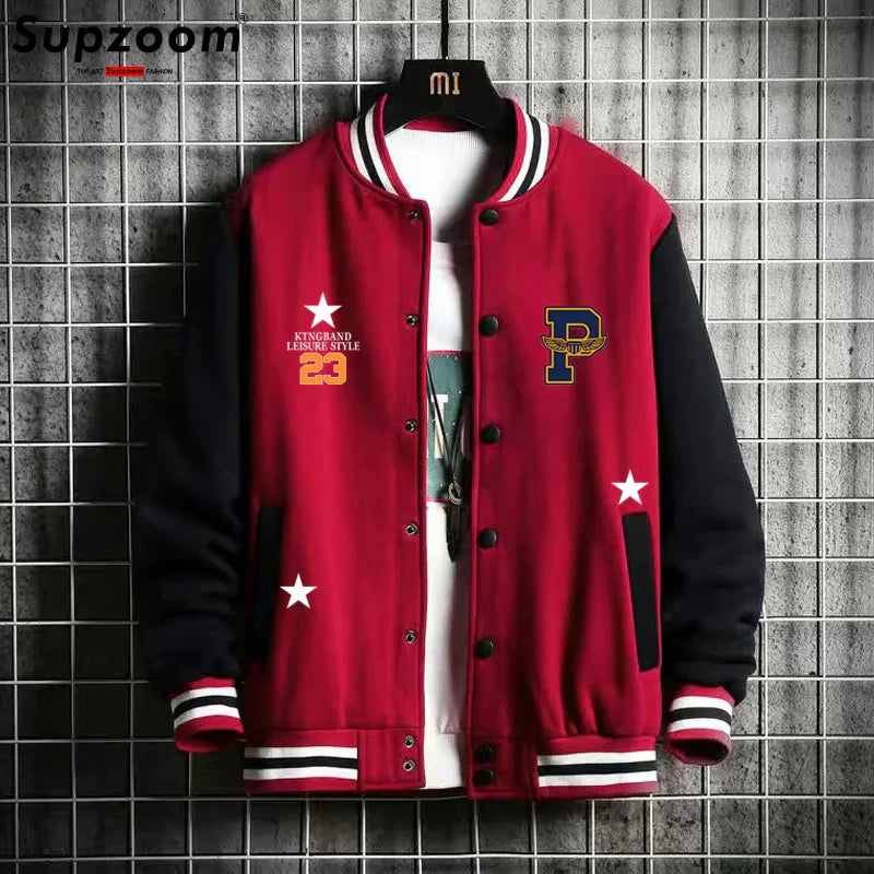 Supzoom New Arrival Fashion Fleece Casual Baseball Uniform